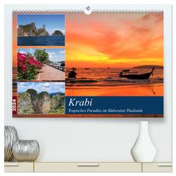 Krabi – Tropisches Paradies im Südwesten Thailands (hochwertiger Premium Wandkalender 2024 DIN A2 quer), Kunstdruck in Hochglanz von Gillner,  Martin