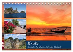 Krabi – Tropisches Paradies im Südwesten Thailands (Tischkalender 2024 DIN A5 quer), CALVENDO Monatskalender von Gillner,  Martin