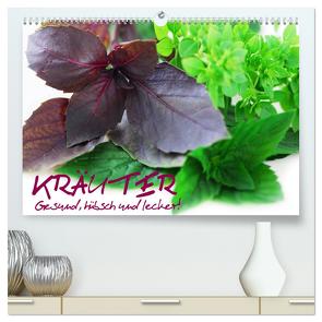 Kräuter – Gesund, hübsch und lecker (hochwertiger Premium Wandkalender 2024 DIN A2 quer), Kunstdruck in Hochglanz von Stanzer,  Elisabeth