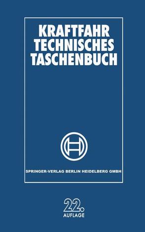 Kraftfahr Technisches Taschenbuch von Robert Bosch GmbH