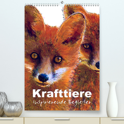 Krafttiere – Inspirierende Begleiter voller Magie und Seele (Premium, hochwertiger DIN A2 Wandkalender 2022, Kunstdruck in Hochglanz) von Ryzek - Rapunzel-Lounge Artwork,  Astrid