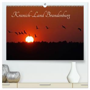 Kranich-Land Brandenburg (hochwertiger Premium Wandkalender 2024 DIN A2 quer), Kunstdruck in Hochglanz von Konieczka,  Klaus