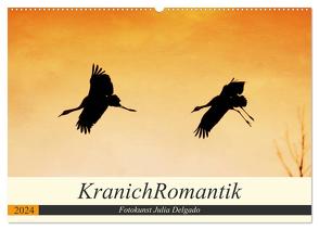 KranichRomantik (Wandkalender 2024 DIN A2 quer), CALVENDO Monatskalender von Delgado,  Julia