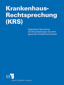 Krankenhaus-Rechtsprechung (KRS) / Krankenhaus-Rechtsprechung I von Behrends,  Behrend, Gerdelmann,  Werner