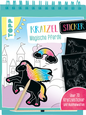 Kratzel-Stickerbuch Magische Pferde von frechverlag