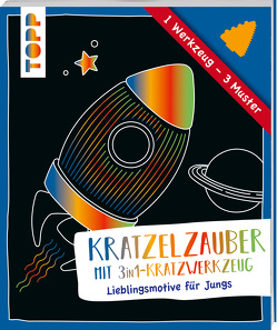 Kratzelzauber mit Kratzwerkzeug Jungs von Jones,  Josephine