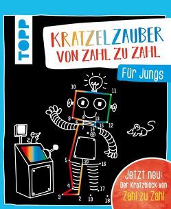 Kratzelzauber von Zahl zu Zahl für Jungs von frechverlag