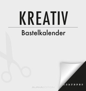 Kreativ-Bastelkalender – immerwährend – schwarz – (21 x 22)