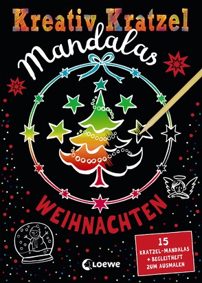 Kreativ-Kratzel Mandalas – Weihnachten von von Sperber,  Annabelle
