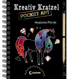 Kreativ-Kratzel Pocket Art: Magische Pferde von Labuch,  Kristin
