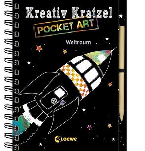 Kreativ-Kratzel Pocket Art: Weltraum von Schneefuß,  Trixi