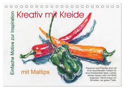 Kreativ mit Kreide (Tischkalender 2024 DIN A5 quer), CALVENDO Monatskalender von Krause,  Jitka