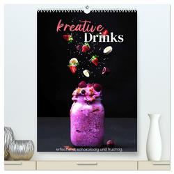 Kreative Drinks – erfrischend, schokoladig und fruchtig. (hochwertiger Premium Wandkalender 2024 DIN A2 hoch), Kunstdruck in Hochglanz von SF,  SF
