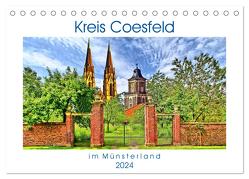 Kreis Coesfeld im Münsterland – Stadt Land Fluß (Tischkalender 2024 DIN A5 quer), CALVENDO Monatskalender von Michalzik,  Paul