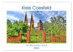Kreis Coesfeld im Münsterland – Stadt Land Fluß (Wandkalender 2024 DIN A2 quer), CALVENDO Monatskalender von Michalzik,  Paul