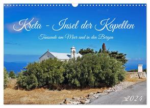 Kreta – Insel der Kapellen (Wandkalender 2024 DIN A3 quer), CALVENDO Monatskalender von Kleemann,  Claudia