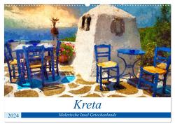 Kreta – Malerische Insel Griechenlands (Wandkalender 2024 DIN A2 quer), CALVENDO Monatskalender von Frost,  Anja