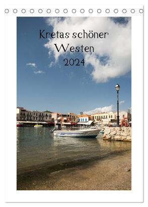 Kretas schöner Westen (Tischkalender 2024 DIN A5 hoch), CALVENDO Monatskalender von Streiparth,  Katrin