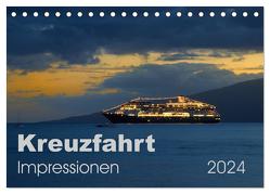 Kreuzfahrt Impressionen (Tischkalender 2024 DIN A5 quer), CALVENDO Monatskalender von Bade,  Uwe