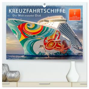 Kreuzfahrtschiffe – die Welt erwartet Dich (hochwertiger Premium Wandkalender 2024 DIN A2 quer), Kunstdruck in Hochglanz von Roder,  Peter