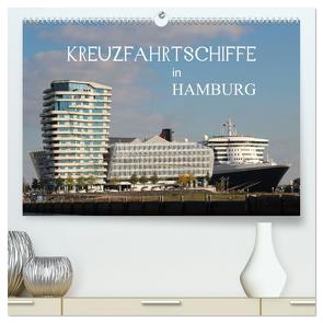 Kreuzfahrtschiffe in Hamburg (hochwertiger Premium Wandkalender 2024 DIN A2 quer), Kunstdruck in Hochglanz von Brix - Studio Brix,  Matthias