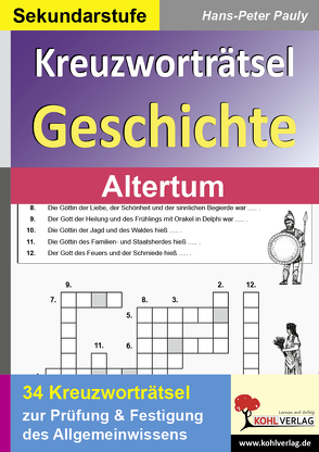 Kreuzworträtsel Geschichte / Altertum von Pauly,  Hans-Peter