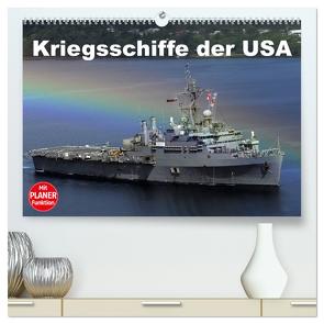 Kriegsschiffe der USA (hochwertiger Premium Wandkalender 2024 DIN A2 quer), Kunstdruck in Hochglanz von Stanzer,  Elisabeth