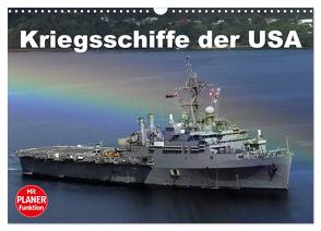 Kriegsschiffe der USA (Wandkalender 2024 DIN A3 quer), CALVENDO Monatskalender von Stanzer,  Elisabeth