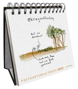 @kriegundfreitag Postkartenkalender 2023 von @KriegundFreitag