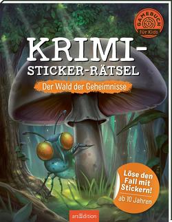 Krimi-Sticker-Rätsel – Der Wald der Geheimnisse von Kiefer,  Philip, Streese,  Folko