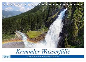 Krimmler Wasserfälle – Naturlandschaft Krimmler Achental (Tischkalender 2024 DIN A5 quer), CALVENDO Monatskalender von Frost,  Anja