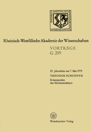 Krisenpunkte des Hochmittelalters von Schieffer,  Theodor