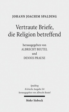 Kritische Ausgabe von Beutel,  Albrecht, Prause,  Dennis