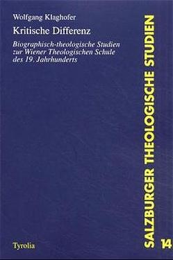 Kritische Differenz von Bucher,  Anton A, Klaghofer,  Wolfgang, Nikolasch,  Franz, Reiterer,  Friedrich, Schmidinger,  Heinrich, Wolbert,  Werner