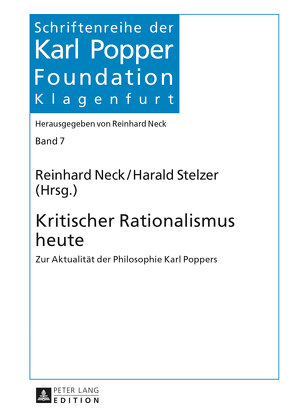 Kritischer Rationalismus heute von Neck,  Reinhard, Stelzer,  Harald