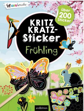 Kritzkratz-Sticker Frühling von Schindler,  Eva