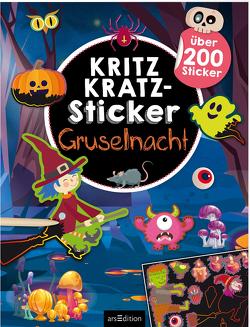 Kritzkratz-Sticker – Gruselnacht von Schindler,  Eva