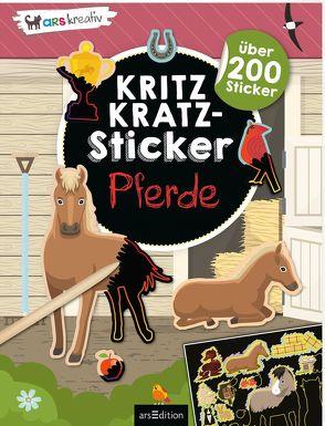 Kritzkratz-Sticker Pferde von Schindler,  Eva