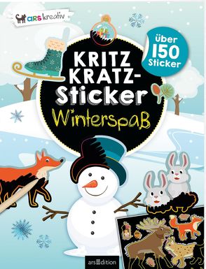Kritzkratz-Sticker Winterspaß von Schindler,  Eva