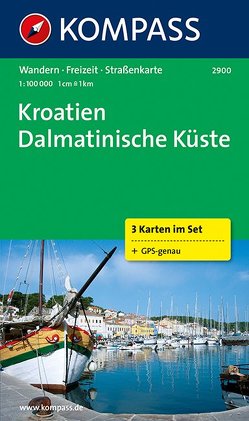 KOMPASS Wanderkarte Kroatien – Dalmatinische Küste von KOMPASS-Karten GmbH