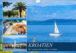 Kroatien Die wunderschöne Küste vor Zadar (Wandkalender 2024 DIN A4 quer), CALVENDO Monatskalender von Nöh,  Christine