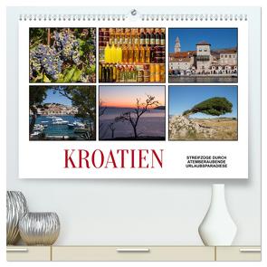 Kroatien – Streifzüge durch atemberaubende Kulturlandschaften (hochwertiger Premium Wandkalender 2024 DIN A2 quer), Kunstdruck in Hochglanz von Hallweger,  Christian