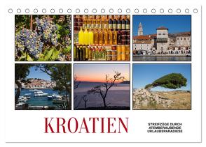 Kroatien – Streifzüge durch atemberaubende Kulturlandschaften (Tischkalender 2024 DIN A5 quer), CALVENDO Monatskalender von Hallweger,  Christian