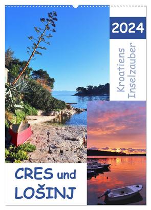 Kroatiens Inselzauber, Cres und Losinj (Wandkalender 2024 DIN A2 hoch), CALVENDO Monatskalender von Löwer,  Sabine