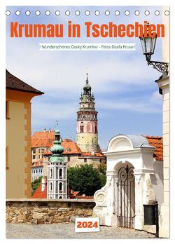 Krumau in Tschechien – Wunderschönes Cesky Krumlov (Tischkalender 2024 DIN A5 hoch), CALVENDO Monatskalender von Kruse,  Gisela