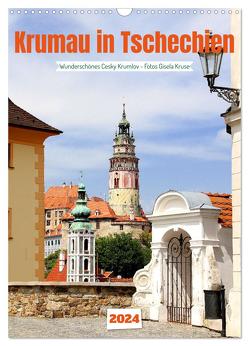 Krumau in Tschechien – Wunderschönes Cesky Krumlov (Wandkalender 2024 DIN A3 hoch), CALVENDO Monatskalender von Kruse,  Gisela