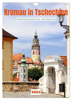 Krumau in Tschechien – Wunderschönes Cesky Krumlov (Wandkalender 2024 DIN A4 hoch), CALVENDO Monatskalender von Kruse,  Gisela