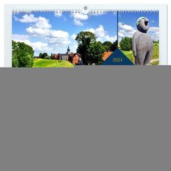 Krummendeich – Dorfidylle an der Elbe (hochwertiger Premium Wandkalender 2024 DIN A2 quer), Kunstdruck in Hochglanz von von Loewis of Menar,  Henning