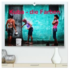 Kuba – die Farben (hochwertiger Premium Wandkalender 2024 DIN A2 quer), Kunstdruck in Hochglanz von Pagga,  Udo