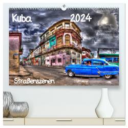 Kuba – Straßenszenen (hochwertiger Premium Wandkalender 2024 DIN A2 quer), Kunstdruck in Hochglanz von Sturzenegger,  Karin